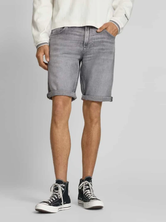 Zdjęcie produktu Szorty jeansowe o kroju regular fit z mieszanki bawełny Tommy Jeans Średnioszary