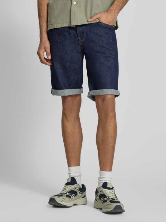 Zdjęcie produktu Szorty jeansowe o kroju regular fit z mieszanki bawełny Tommy Jeans Ciemnoniebieski