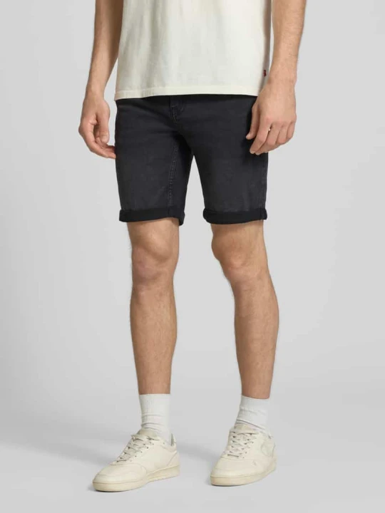 Zdjęcie produktu Szorty jeansowe o kroju regular fit z mieszanki bawełny z dodatkiem wiskozy model 'SPY' Only & Sons Czarny