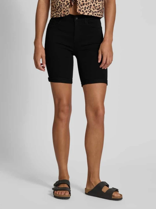 Zdjęcie produktu Szorty jeansowe o kroju slim fit z przeszytym brzegiem model ‘RAIN’ Only Czarny