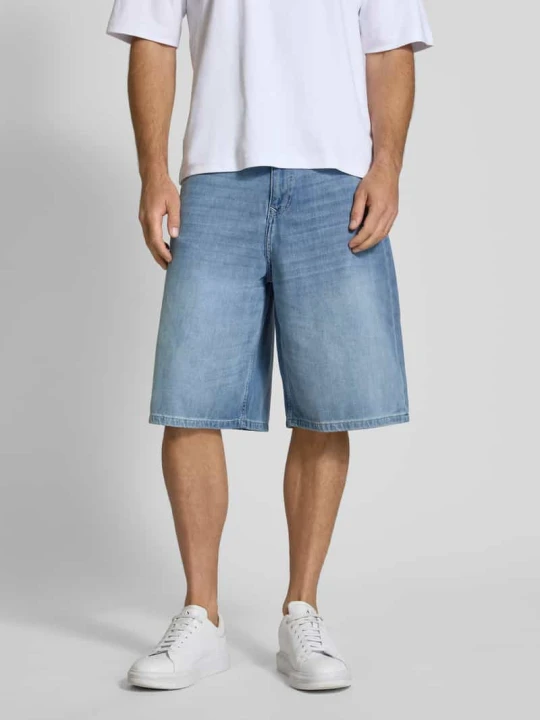 Zdjęcie produktu Szorty jeansowe o kroju relaxed fit z czystej bawełny model ‘BAGGY’ Tom Tailor Jeansowy niebieski