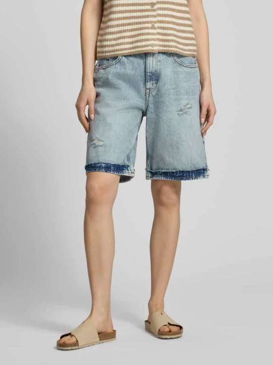 Zdjęcie produktu Szorty jeansowe o kroju relaxed fit z mieszanki bawełny i lyocellu Tommy Jeans Jeansowy niebieski