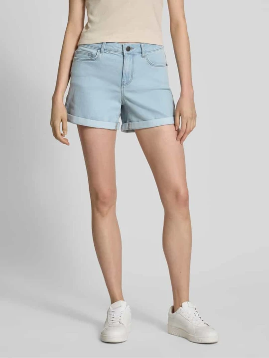 Zdjęcie produktu Szorty jeansowe o kroju slim fit z 5 kieszeniami model ‘DEBBY’ Noisy May Jasnoniebieski