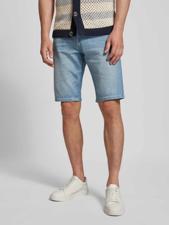 Zdjęcie produktu Szorty jeansowe o kroju slim fit z mieszanki bawełny model ‘JOSH’ Tom Tailor Jasnoniebieski