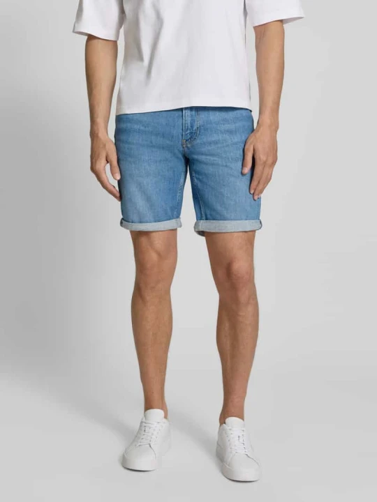 Zdjęcie produktu Szorty jeansowe o kroju slim fit z mieszanki bawełny model 'NAAILO' ARMEDANGELS Jeansowy niebieski