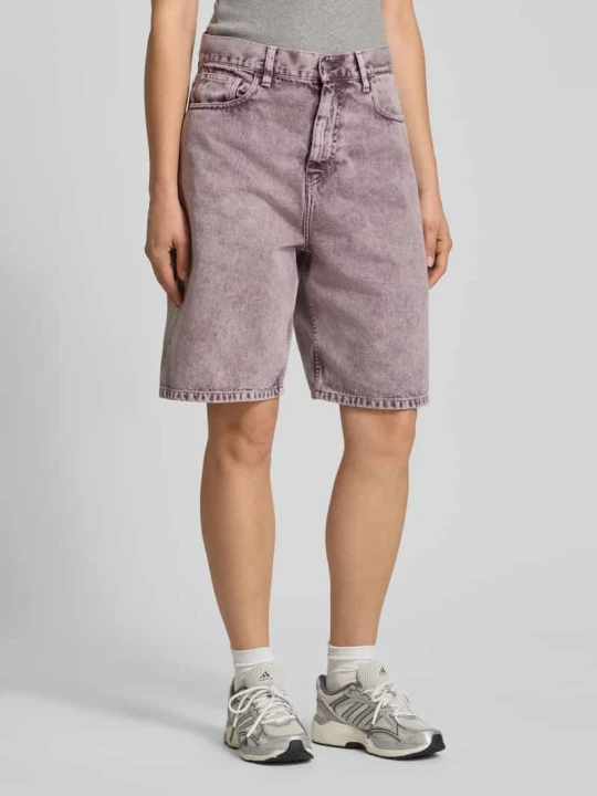 Zdjęcie produktu Szorty jeansowe o kroju straight fit w stylu 5-kieszeniowym Carhartt WIP Różowy