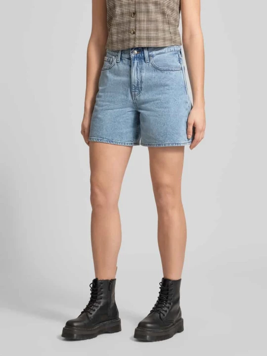 Zdjęcie produktu Szorty jeansowe o linii a z czystej bawełny Calvin Klein Jeans Jeansowy niebieski