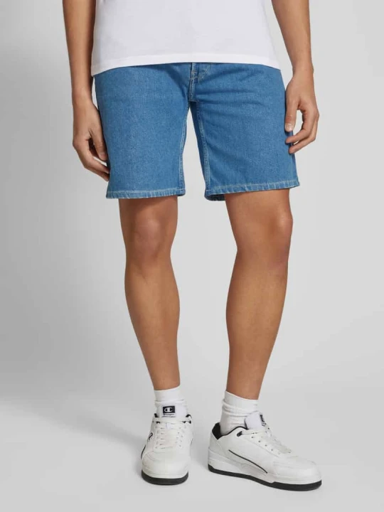 Zdjęcie produktu Szorty jeansowe o luźnym kroju z 5 kieszeniami Pepe Jeans Jeansowy niebieski