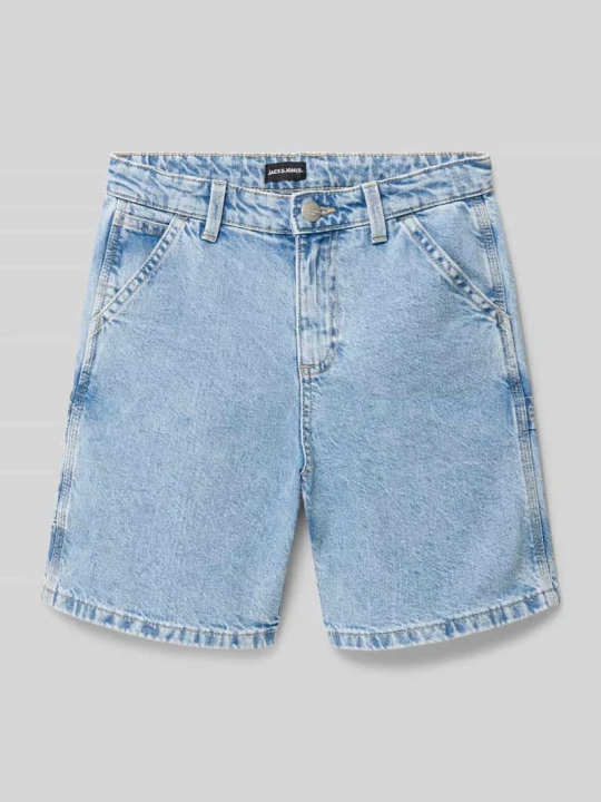 Zdjęcie produktu Szorty jeansowe o luźnym kroju z pętlą na młotek model ‘TONY’ Jack&Jones Jasnoniebieski