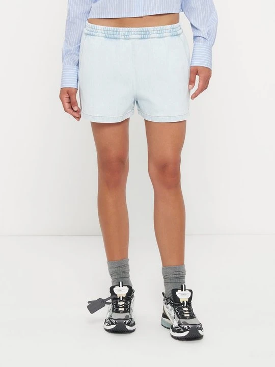 Zdjęcie produktu Szorty jeansowe Off White jasnoniebieski