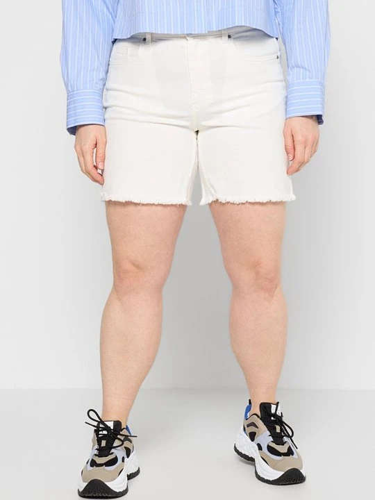 Zdjęcie produktu Szorty jeansowe ONLY Carmakoma biały