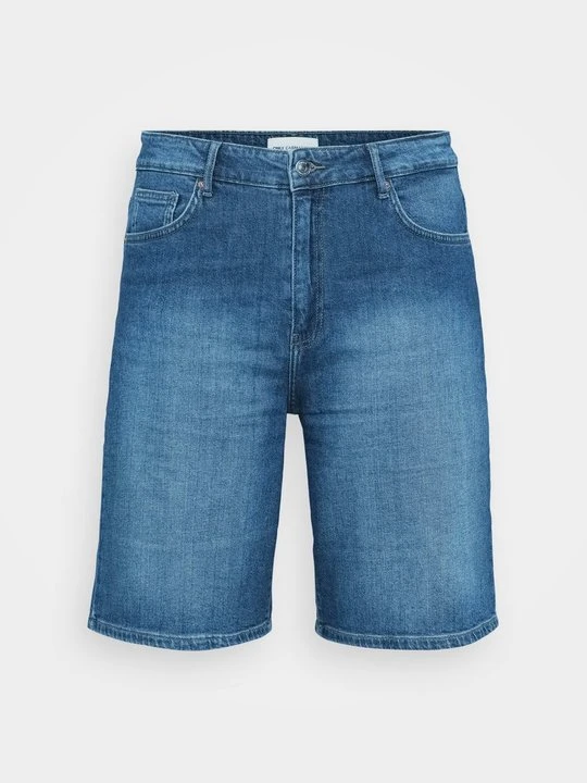 Zdjęcie produktu Szorty jeansowe ONLY Carmakoma ciemnoniebieski