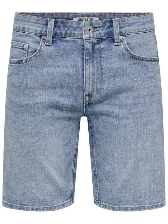 Zdjęcie produktu Szorty jeansowe Only & Sons jasnoniebieski denim