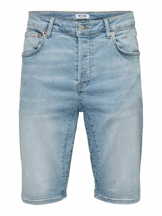 Zdjęcie produktu Szorty jeansowe Only & Sons jasnoniebieski denim