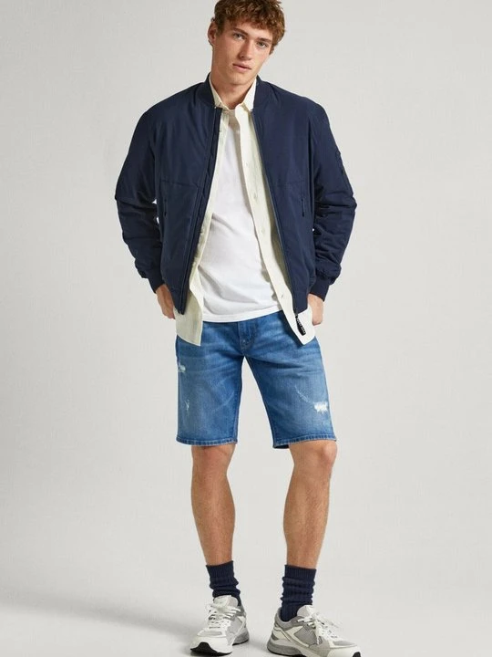 Zdjęcie produktu Szorty jeansowe Pepe Jeans niebieski denim