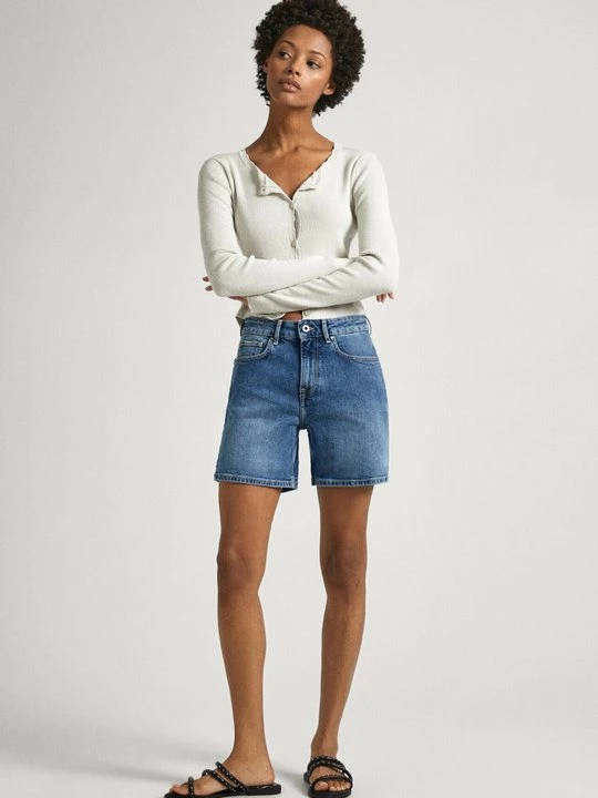 Zdjęcie produktu Szorty jeansowe Pepe Jeans niebieski denim