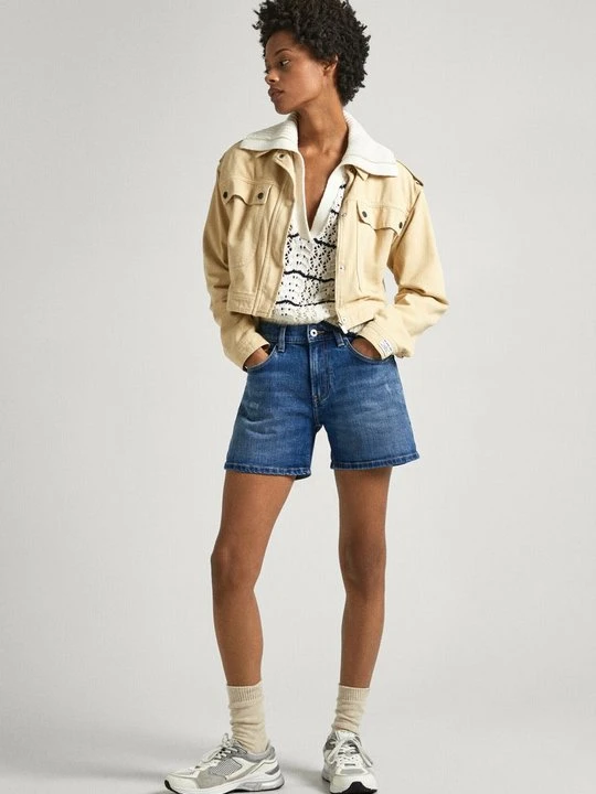 Zdjęcie produktu Szorty jeansowe Pepe Jeans niebieski denim