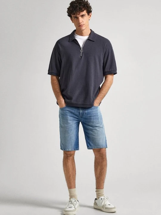 Zdjęcie produktu Szorty jeansowe Pepe Jeans jasnoniebieski denim