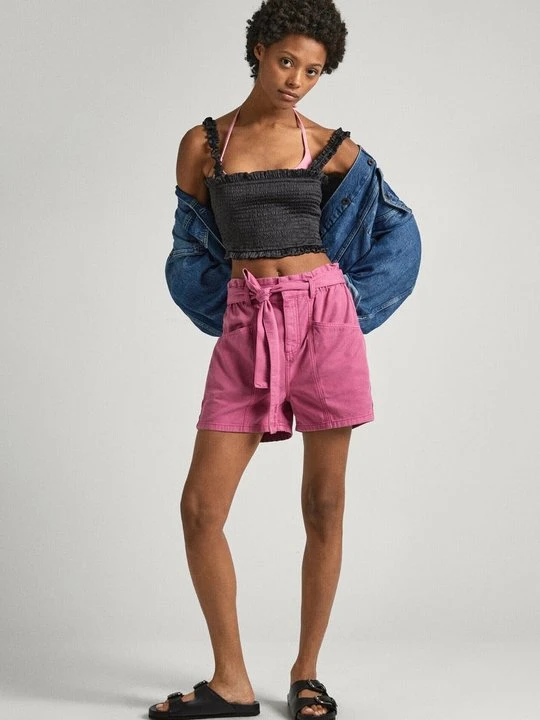 Zdjęcie produktu Szorty jeansowe Pepe Jeans różowy