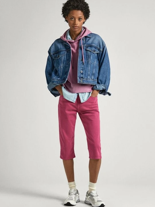 Zdjęcie produktu Szorty jeansowe Pepe Jeans różowy