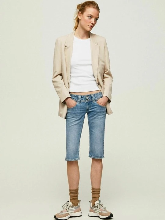 Zdjęcie produktu Szorty jeansowe Pepe Jeans niebieski denim