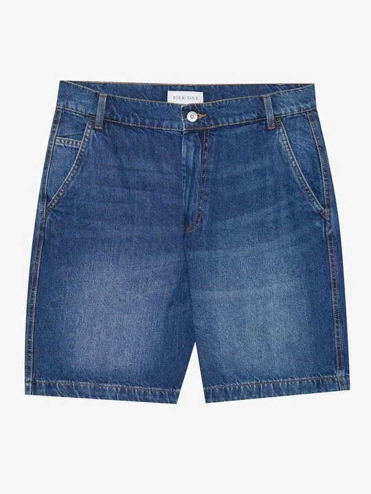 Zdjęcie produktu Szorty jeansowe Pier One niebieski denim