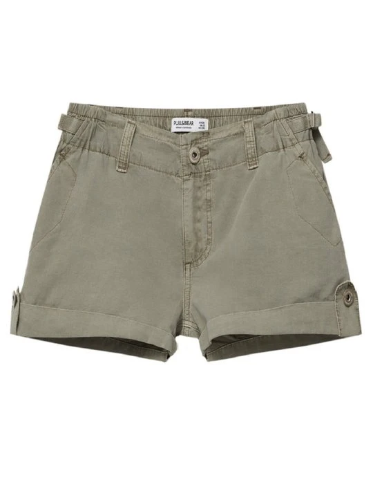 Zdjęcie produktu Szorty jeansowe PULL&BEAR khaki