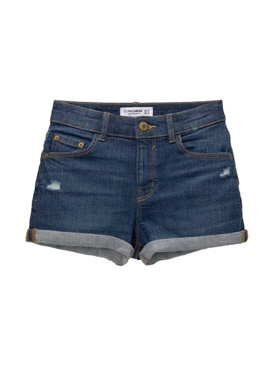 Zdjęcie produktu Szorty jeansowe PULL&BEAR niebieski