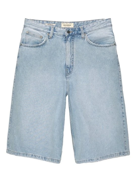Zdjęcie produktu Szorty jeansowe PULL&BEAR jasnoniebieski denim