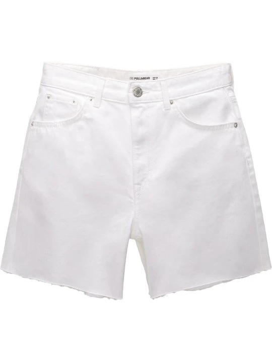 Zdjęcie produktu Szorty jeansowe PULL&BEAR biały