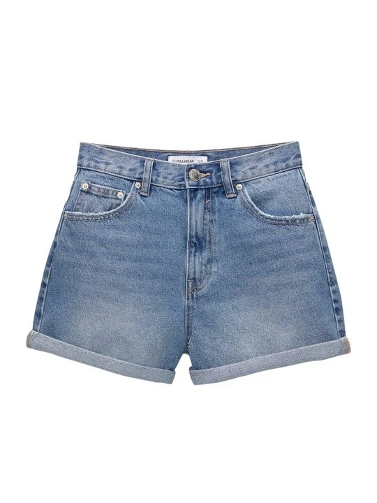 Zdjęcie produktu Szorty jeansowe PULL&BEAR niebieski