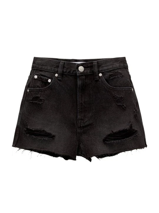 Zdjęcie produktu Szorty jeansowe PULL&BEAR czarny