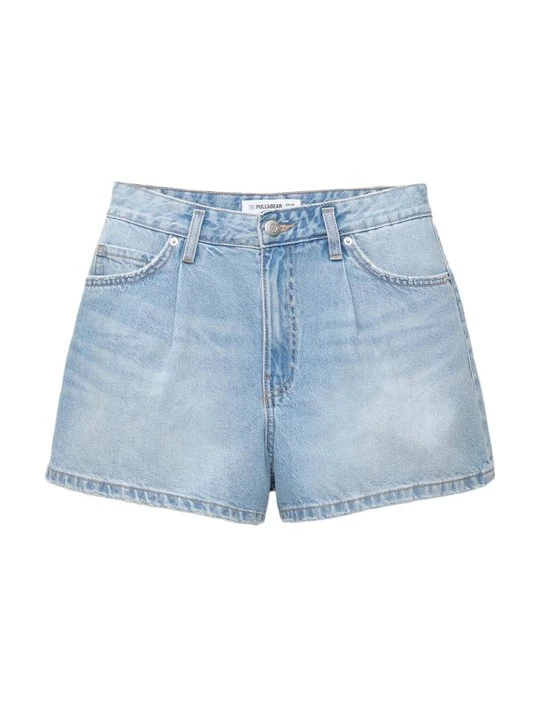 Zdjęcie produktu Szorty jeansowe PULL&BEAR jasnoniebieski denim