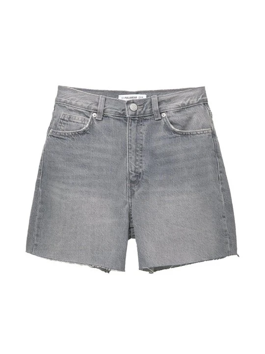 Zdjęcie produktu Szorty jeansowe PULL&BEAR szary