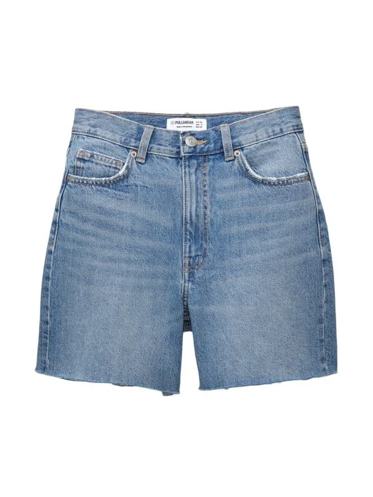 Zdjęcie produktu Szorty jeansowe PULL&BEAR niebieski denim