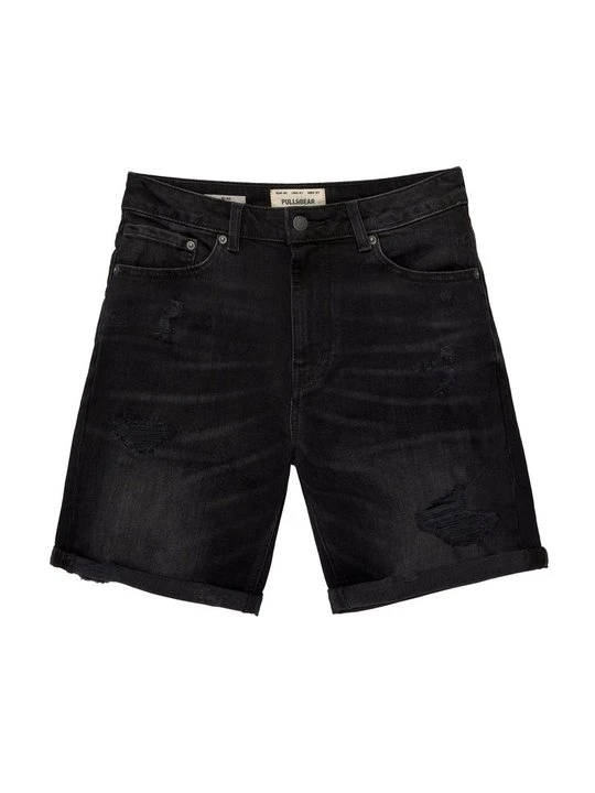 Zdjęcie produktu Szorty jeansowe PULL&BEAR czarny