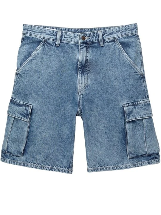 Zdjęcie produktu Szorty jeansowe PULL&BEAR niebieski denim