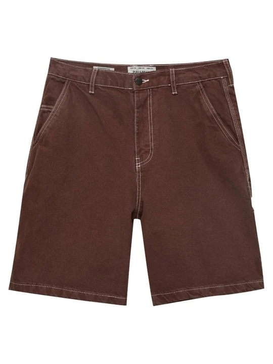 Zdjęcie produktu Szorty jeansowe PULL&BEAR ciemnoczerwony