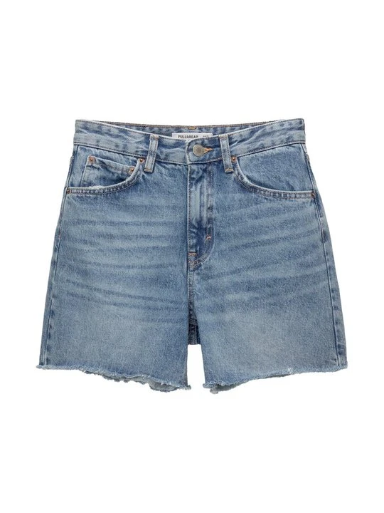 Zdjęcie produktu Szorty jeansowe PULL&BEAR niebieski denim
