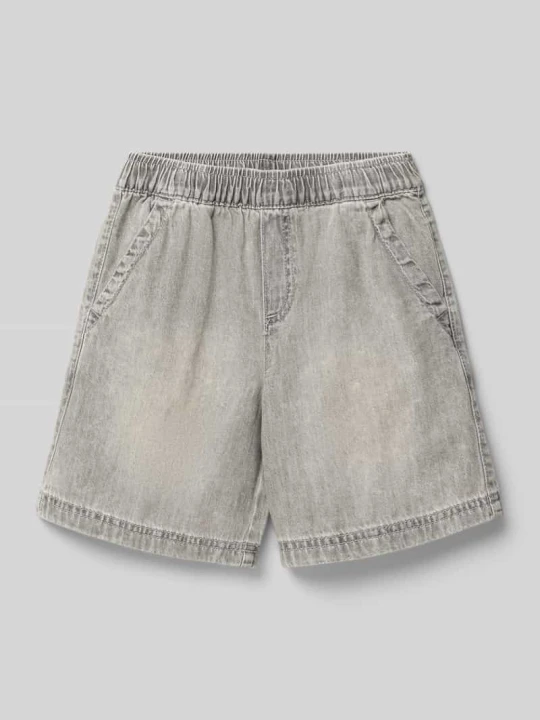 Zdjęcie produktu szorty jeansowe pull on o kroju loose fit z czystej bawełny s.Oliver Średnioszary