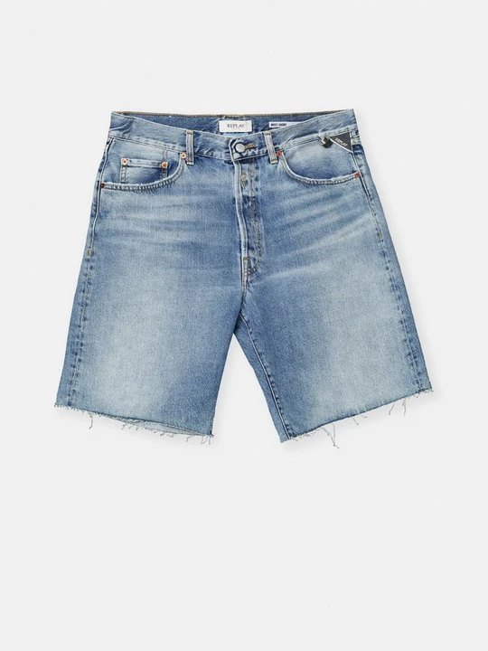 Zdjęcie produktu Szorty jeansowe Replay niebieski denim