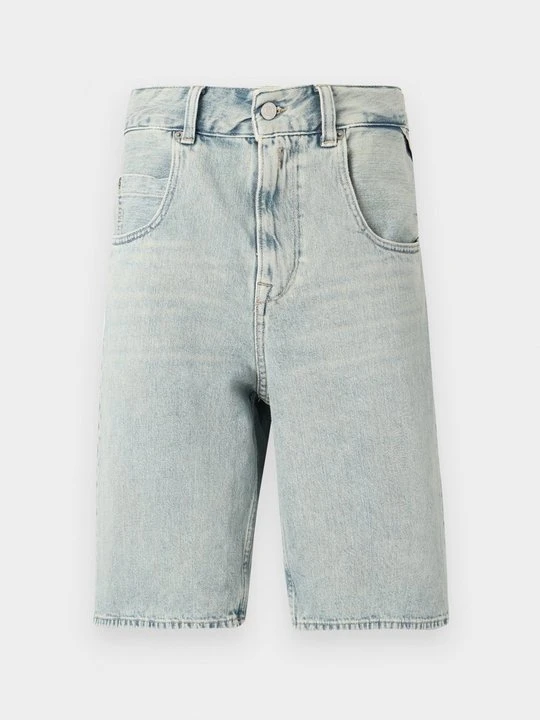 Zdjęcie produktu Szorty jeansowe Replay jasnoniebieski denim