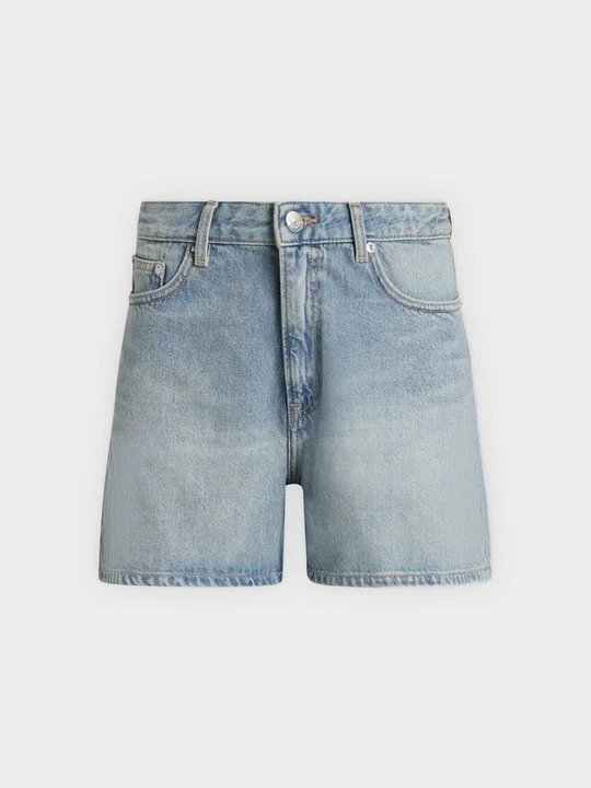 Zdjęcie produktu Szorty jeansowe Samsøe Samsøe jasnoniebieski denim
