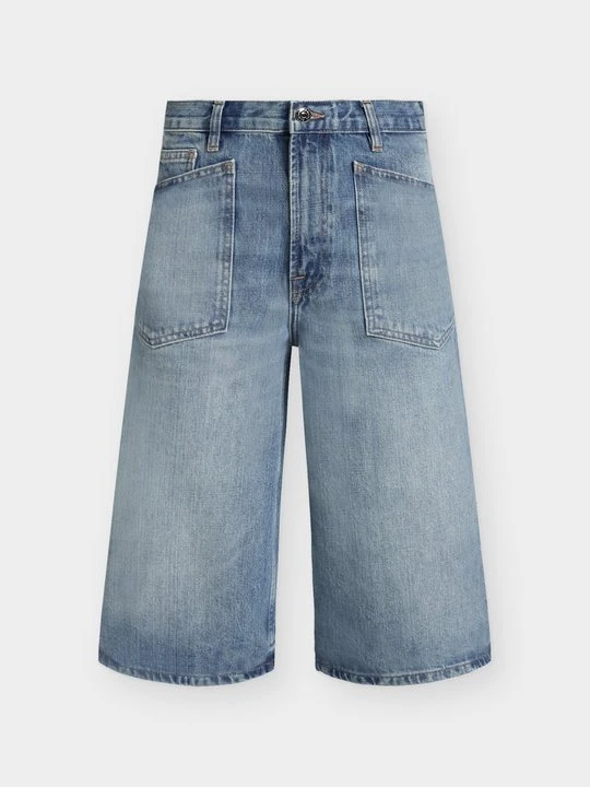 Zdjęcie produktu Szorty jeansowe Samsøe Samsøe niebieski denim