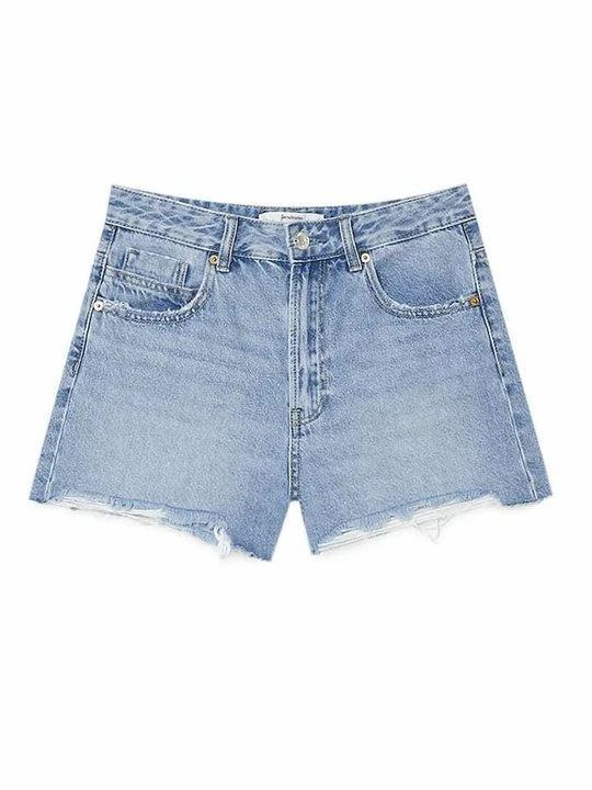 Zdjęcie produktu Szorty jeansowe Stradivarius jasnoniebieski