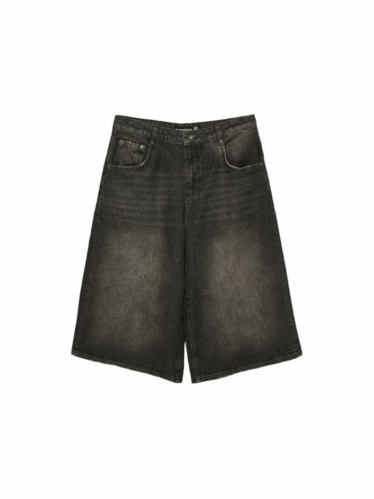 Zdjęcie produktu Szorty jeansowe Stradivarius ciemnoszary