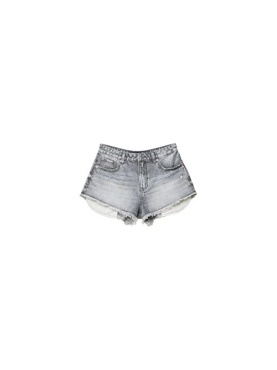 Zdjęcie produktu Szorty jeansowe Stradivarius jasnoszary