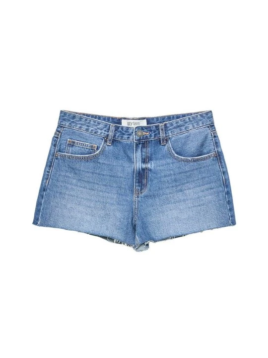 Zdjęcie produktu Szorty jeansowe Stradivarius jasnoniebieski