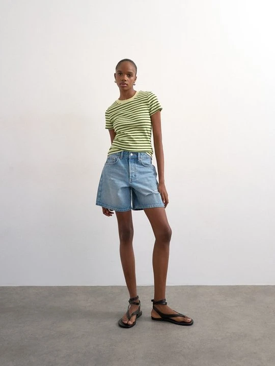 Zdjęcie produktu Szorty jeansowe Topshop jasnoniebieski denim
