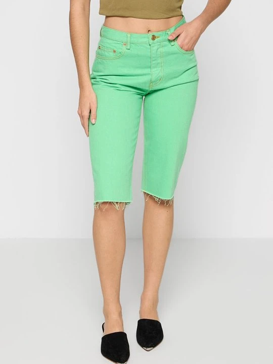 Zdjęcie produktu Szorty jeansowe Tory Burch miętowy